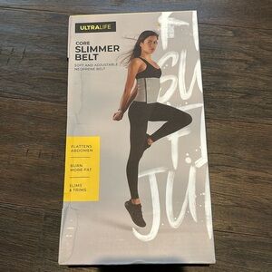Ultralife Core Slimmer neoprene 10” belt, flattens abdomen,burns fat,slims/trims